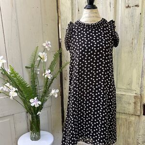 MAX STUDIO black and gray spotted dress Size S